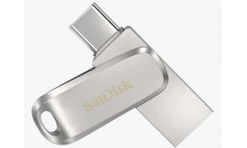 SanDisk Ultra Dual Drive Luxe USB Type-C pendrive, 128GB (SDDDC4-128G-G46) Ezüst