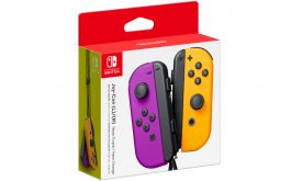 Nintendo Switch Joy-Con Kontrollercsomag (Neon Lila, Neon Narancssárga)