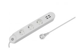 Denver SHP-300U Okos Hálózati Hosszabbító és USB Töltő