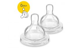 Philips Avent Classic+ SCF631/27 2 x 1 lyukú újszülött pótcumi 0h+