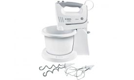 Bosch ErgoMixx tálas kézi mixer - 450W - 5 fok. + turbo - fehér/szürke (MFQ36460)