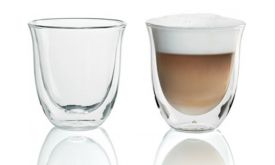 DeLonghi DLCS311 Cappuccino Duplafalú Hőálló Pohárszett 270 ml 2 db
