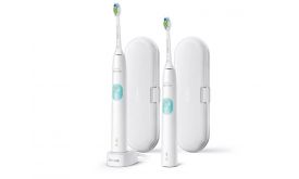 Philips Sonicare ProtectiveClean Series 4300 HX6807/35 szónikus elektromos fogkefe dupla szett, fehér