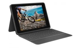 Logitech Rugged Folio billentyűzettok Smart Connectorral, iPad 7, 8, 9.generációhoz (920-009319) Grafitszürke, UK