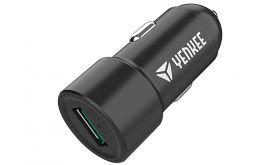 YENKEE YAC 2030 QC3.0 USB autós töltő (30018351) fekete