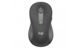 LOGITECH M650 Signature Vezeték Nélküli Optikai (Large) balkezes egér, Grafitszürke (910-006239)