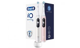 Oral-B iO Series 6 DuoPack elektromos fogkefe csomag (10PO010328) White + Pink