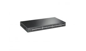 TP-Link TL-SG3452X Menedzselhető Rackes Switch - 48x1000Mbps + 4xGigabit SFP + 2xkonzol port