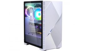 ZALMAN Z3 ICEBERG Üvegfalú Midi ATX PC ház, Tápegység nélkül (Z3 ICEBERG WHITE) fehér