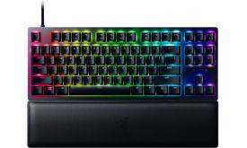 Razer Huntsman V2 Tenkeyless Clicky Optical (purple) gamer billentyűzet, US-angol (RZ03-03940300-R3M1) fekete