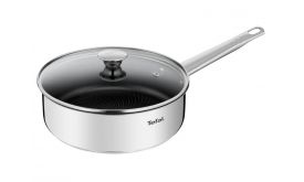 Tefal Cook Eat mély serpenyő fedővel, 24cm (B9223205)
