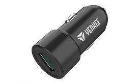 YENKEE Autós Töltő, 1 portos, 18W, 1xUSB, 12V/1,5A, fekete - YAC 2030