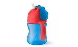Philips Avent Bendy Szívószálas itató pohár, 9h+ (SCF796/01) kék-piros