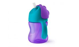 Philips Avent Bendy Szívószálas itató pohár, 9h+ (SCF796/02) lila-zöld