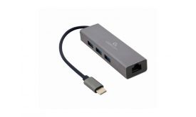 GEMBIRD Gigabit ethernet Adapter + USB HUB (A-CMU3-LAN-01)