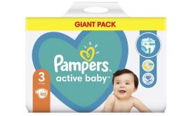 Pampers Active Baby Dry 3 pelenka, 6-10kg, 90db (10DP010371)