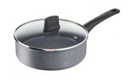 Tefal G1232353 Mineralia Force Nyeleslábas Fedővel 18 cm Fekete