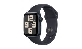 Apple Watch SE2 v2 (2023) GPS 40mm (MR9Y3QH/A) ÉJFEKETE ALUMÍNIUMTOK, ÉJFEKETE SPORTSZÍJ - M/L