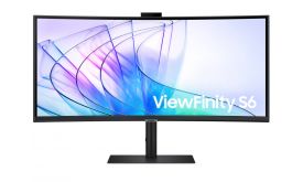 SAMSUNG ViewFinity S6 S65VC 34" UWQHD VA ívelt monitor (LS34C652VAUXEN) Fekete