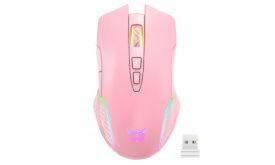 Onikuma CW905 2.4G vezeték nélküli gamer egér, pink