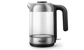 Philips Series 5000 üveg vízforraló, 1.7l (HD9339/80) fekete/ezüst