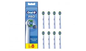 Oral-B EB20-8 Pro Precision Clean, fogkefe pótfej, 8db, fehér