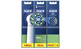 Oral-B EB50-6 Pro Cross Action, fogkefe pótfej, 6db, fehér