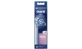 Oral-B EB60-4Pro Sensitive Clean, fogkefe pótfej, 4db, fehér