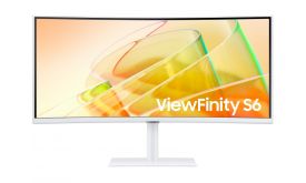 Samsung ViewFinity S6 S65TC 34" UWQHD VA 100Hz ívelt monitor (LS34C650TAUXEN) fehér