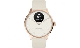 Withings Scanwatch Light 37mm zafír üveg homok, fehér szíjjal (HWA11-MODEL 1-ALL-INT)