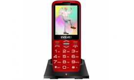 Evolveo EasyPhone XO mobiltelefon időseknek töltőállvánnyal (SGM EP-630-XOR) Piros