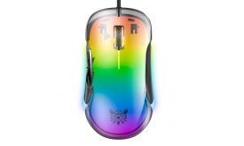 Onikuma CW925 RGB átlátszó Gamer egér - színes