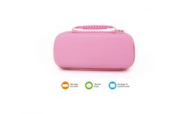 Dobe Nintendo Switch hordtáska + Thumb Grip - pink