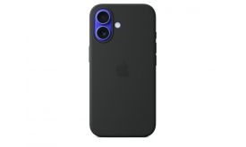 Apple iPhone 16 Accessory (MYY13ZM/A) Silicone Case with MagSafe - Black