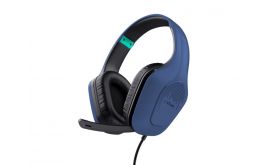 TRUST GXT415B ZIROX vezetékes fejhallgató mikrofonnal, kék