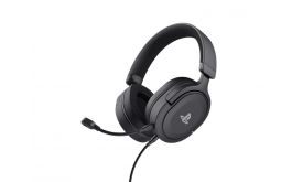 TRUST GXT498 FORTA PC/PS5 vezetékes fejhallgató mikrofonnal, fekete