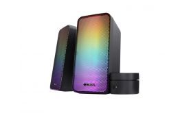 TRUST GXT611 WEZZ 2.0 USB-s sztereó hangszóró, RGB, fekete