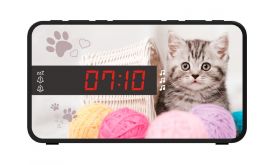 Bigben Kids Animals ébresztőóra cserélhető előlappal