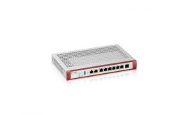 ZYXEL Tűzfal 7x1-GbE port + 1xPOE+ 1xUSB 3.0 + 1xkonzol port + 1 év Security Bundle, USGFLEX100HP-EU0102F