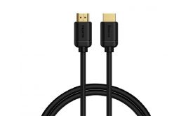 BASEUS HIGH DEFINITION SERIES TV/HDMI kábel (19pin, HDMI-A - HDMI-A, v2.0, 4K 60Hz, HDR, 200cm) FEKETE