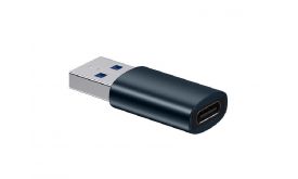 BASEUS INGENUITY adapter (USB - Type-C aljzat, OTG, adatátvitel és töltés) SÖTÉTKÉK