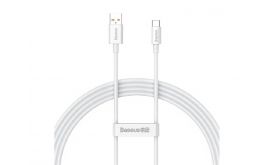 BASEUS SUPERIOR adatkábel (USB - Type-C, 100W, PD gyorstöltő, 150cm, törésgátló) FEHÉR