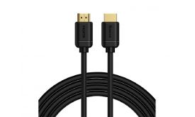 BASEUS TV/HDMI kábel (19pin, HDMI-A - HDMI-A, v2.0, 4K 60Hz, 300cm) FEKETE