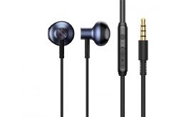 BASEUS ENCOK H19 fülhallgató SZTEREO (3.5mm jack, mikrofon, felvevő gomb, hangerőszabályzó) FEKETE