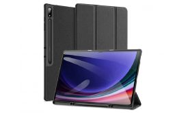 DUX DUCIS DOMO [Samsung Galaxy Tab S9 Ultra] aktív FLIP, oldalra nyíló tok FEKETE