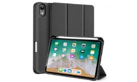 DUX DUCIS DOMO [Apple iPad mini 6 (2021)] aktív, oldalra nyíló tok FEKETE