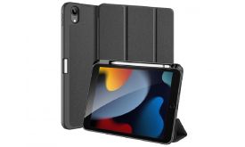 DUX DUCIS DOMO [Apple iPad 10.9 (2022)] aktív, oldalra nyíló tok FEKETE