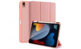 DUX DUCIS DOMO [Apple iPad 10.9 (2022)] aktív, oldalra nyíló tok RÓZSASZÍN