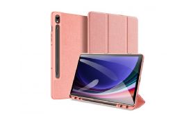 DUX DUCIS DOMO [Samsung Galaxy Tab S9 FE] aktív, oldalra nyíló tok RÓZSASZÍN