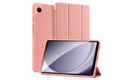 DUX DUCIS DOMO [Samsung Galaxy Tab A9] aktív FLIP, oldalra nyíló tok RÓZSASZÍN